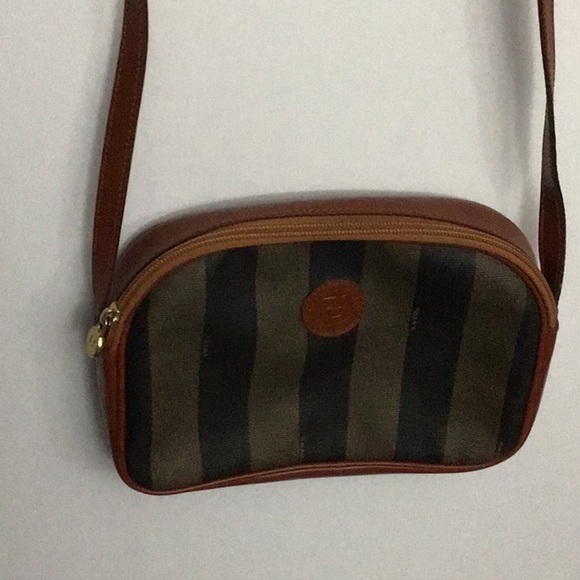 Vintage Authentic Fendi Crossbody EVC Tan Brown - Picture 2 of 8